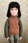 Ruby Red Galleria - InMotion Girl - Brown and Green Sweater - Outfit